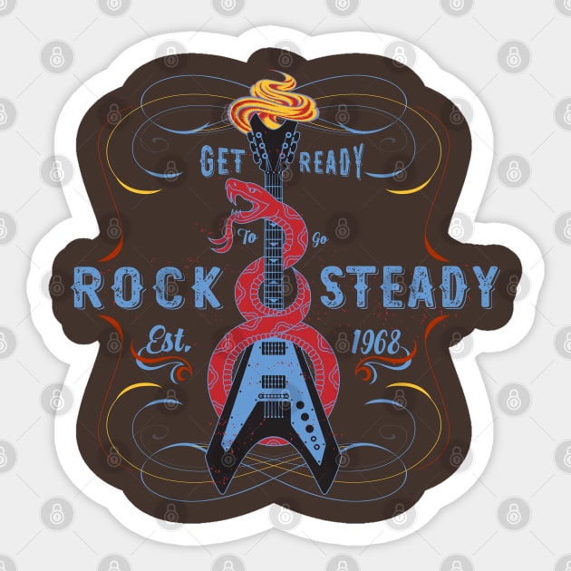 Rock Steady Sticker by spicoli13